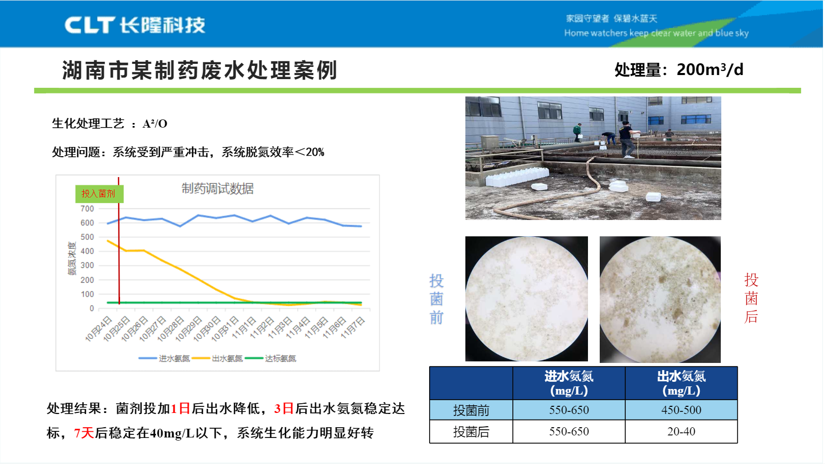 制藥廢水氨氮降解案例